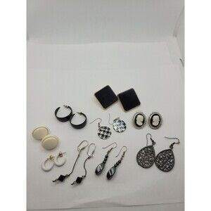 Black and White Earring Assortment